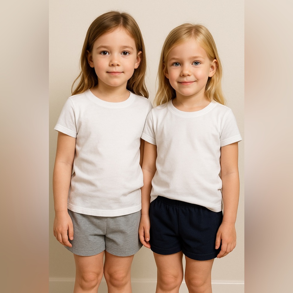 The Children's Place Gray and Blue Cartwheel Shorts size small